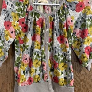 Forever21 flower cardigan size small